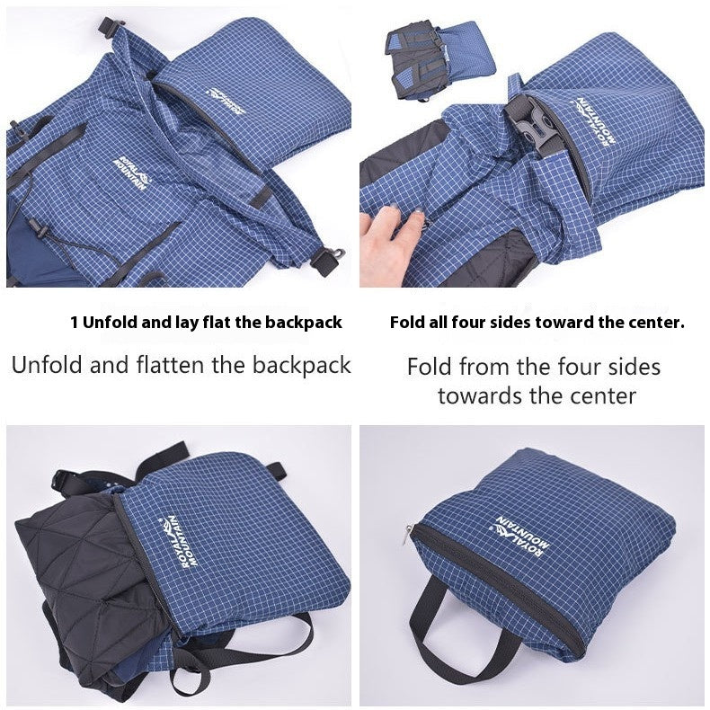 Outdoor Lightweight Curved Edge pliable Storage sac à dos 25L