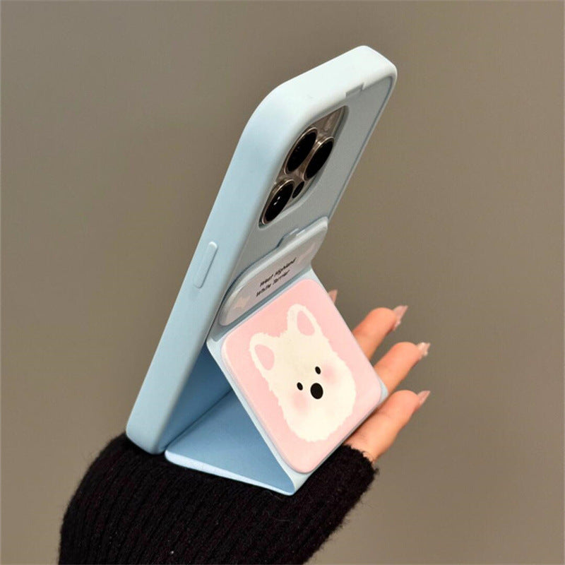 Cartoon Blush West Highland Coque de téléphone pliant