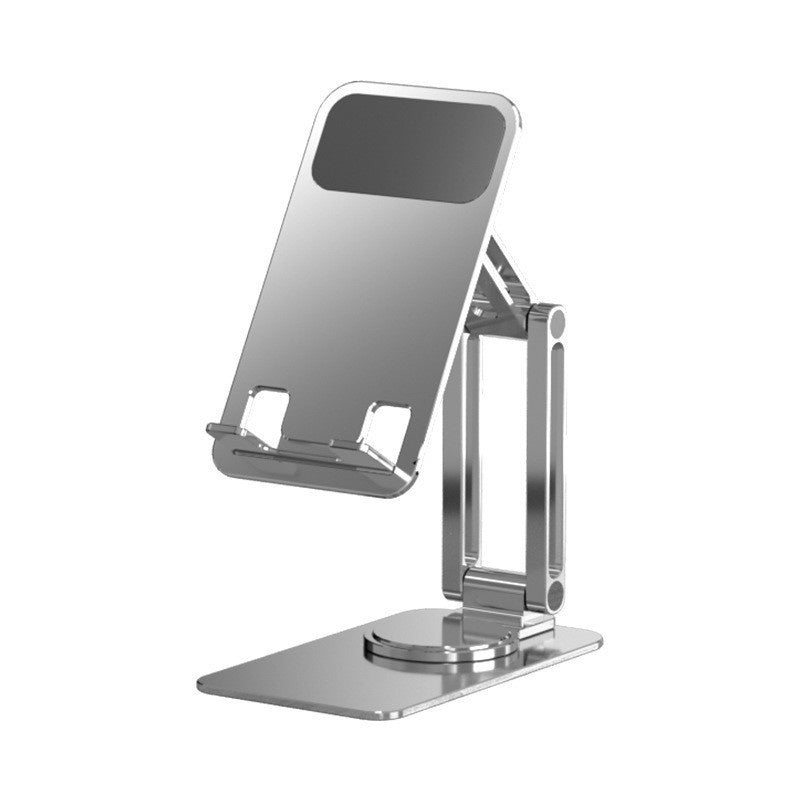 Support de téléphone mobile rotatif en métal Alliage d'aluminium Bureau pliable