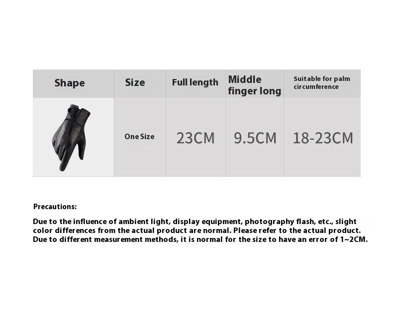 Gants en cuir véritable pour les hommes et les femmes L'automne et l'hiver revêtus de polaire