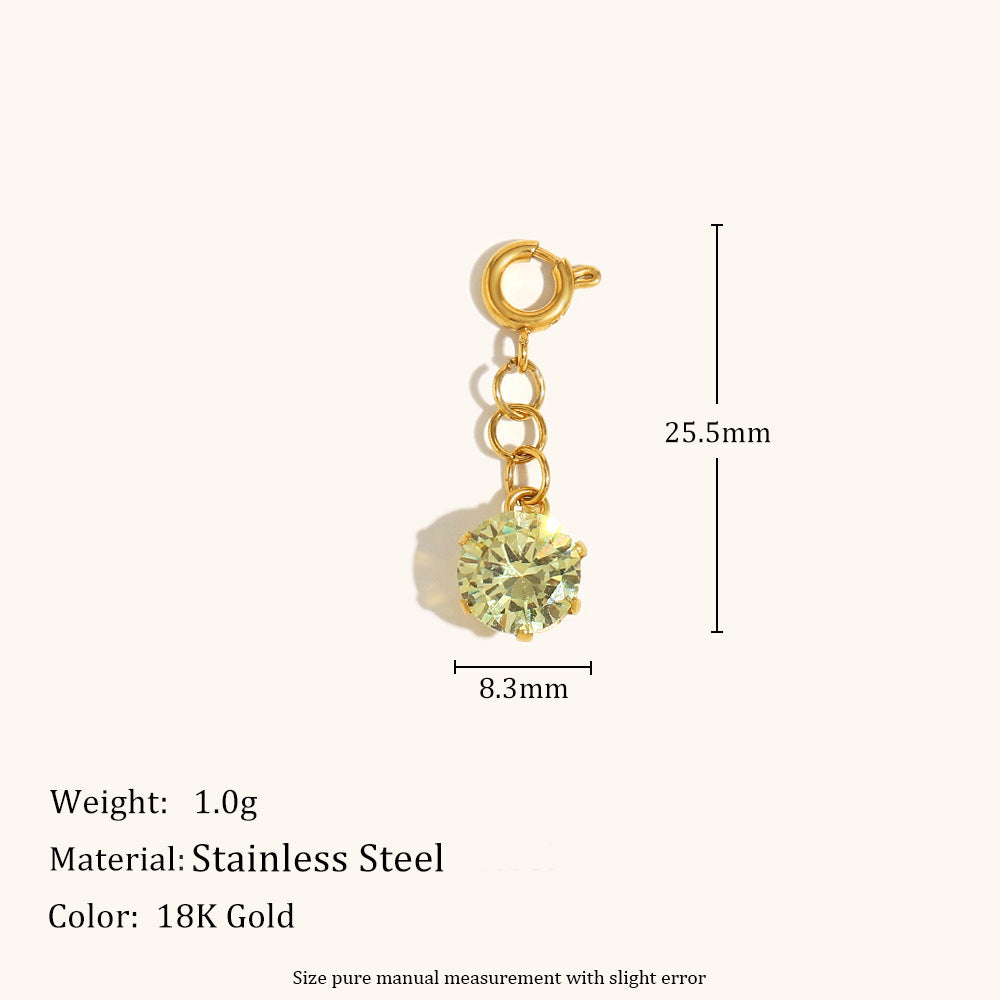 Pendentif européen et américain pendentif acier inoxydable plaqué