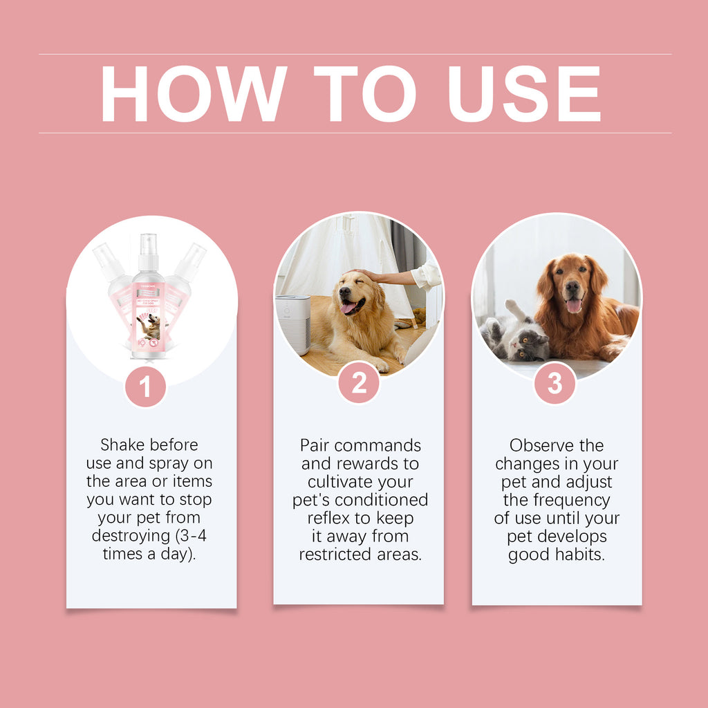 Pas de spray pour les chiens