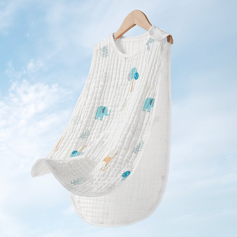 Cotton Gauze Sleeveless Vest Newborn Sac de couchage pour enfants