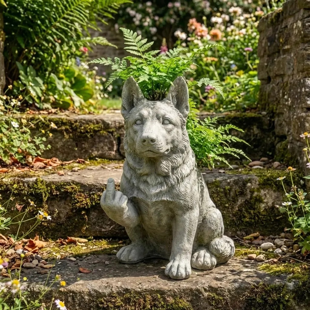Pot de fleurs à doigts moyens pour animaux de métier de résine créative