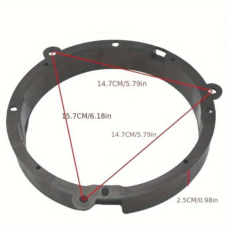 Pour VW Golf IV Passat Polo Skoda Seat Adapter Anneaux 165mm 6.5 Kit Spaters Haut-parleurs Adaptateur