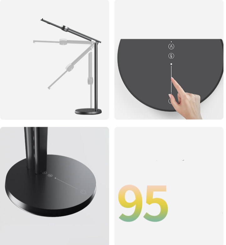 Bureau étudiant Protection des yeux Lampe de lit de chambre à coucher à lecture pliante