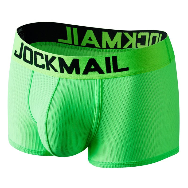 Slips de boxeur homme Silk glacé respirant pour les jeunes hommes