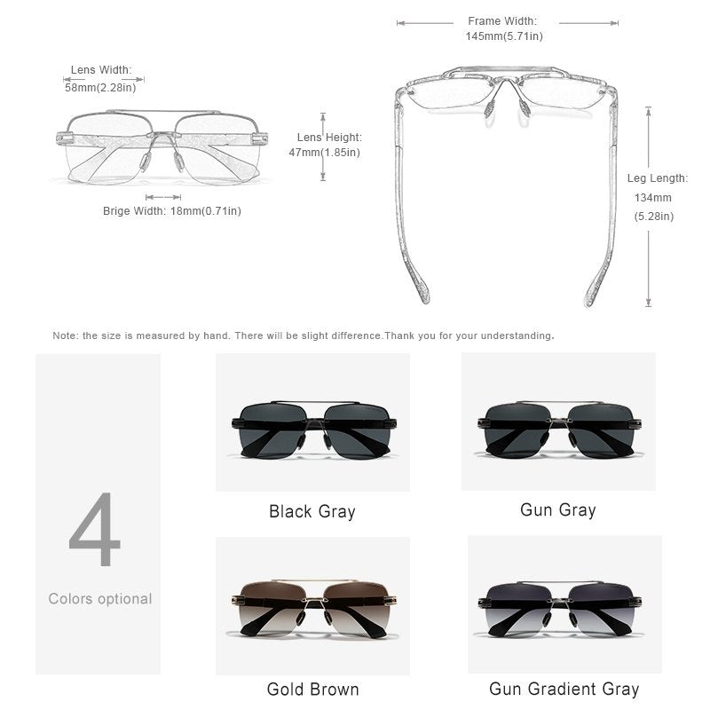Lunettes de soleil polarisé anti-brillantes pour hommes