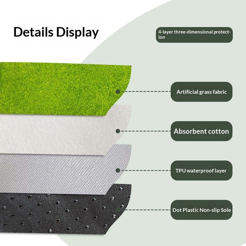 Pad de lavage pour animaux de compagnie Pad de gazon artificiel qui respire et très absorbant
