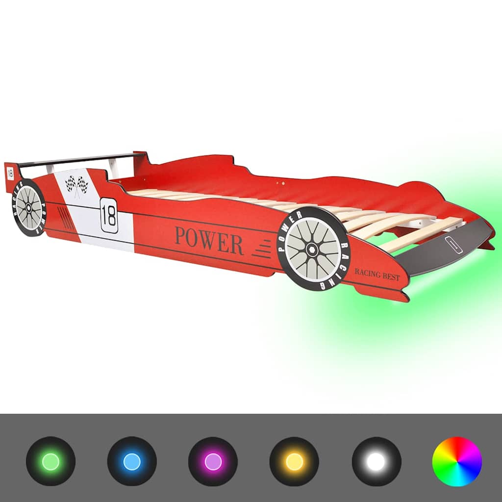 Lit d'enfant avec LED dans la voiture de course design lit d'enfant