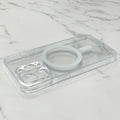 Boîtier de téléphone mobile Magsafe magnétique en verre transparent