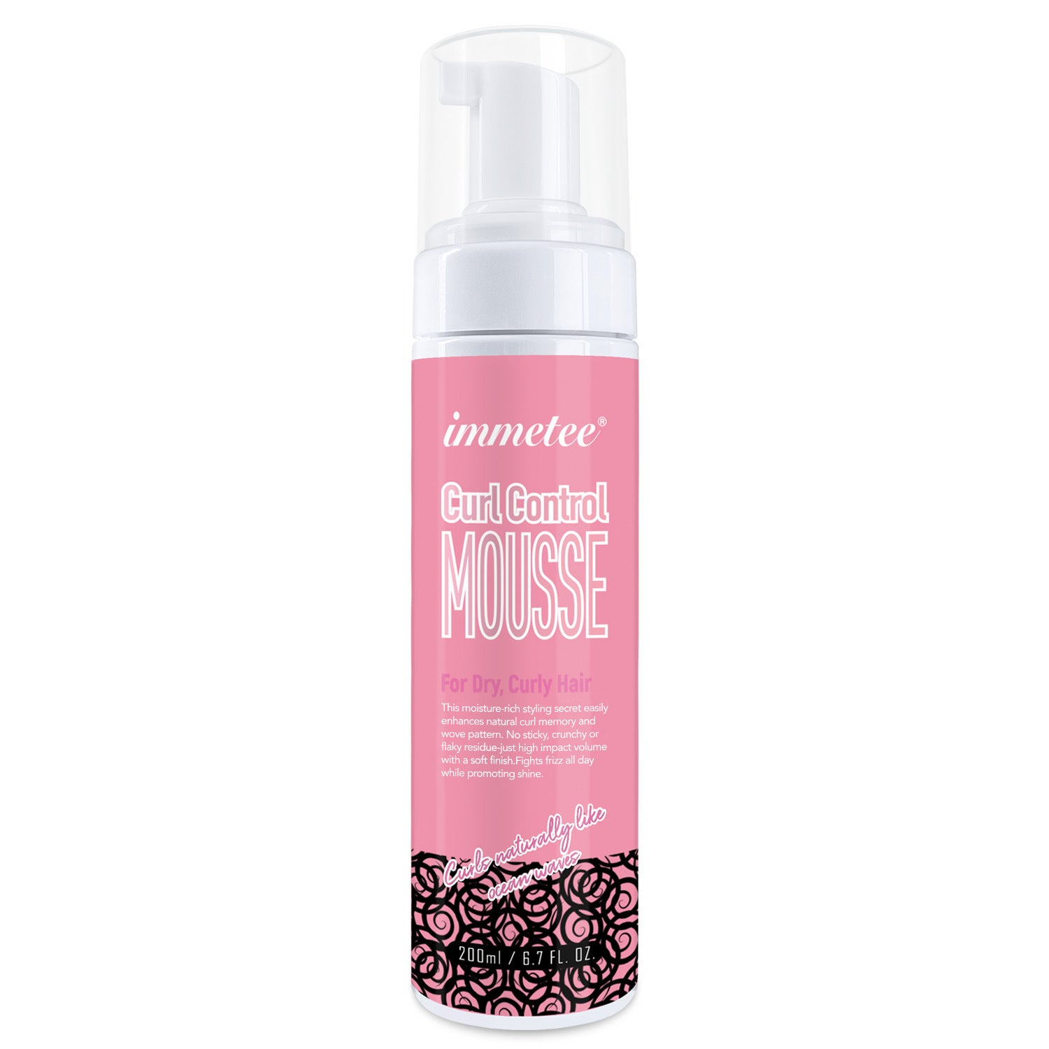 Coiffure bouclée Shaping Mousse Hydratante et Scalding soin des cheveux Elastin Bubble Mousse