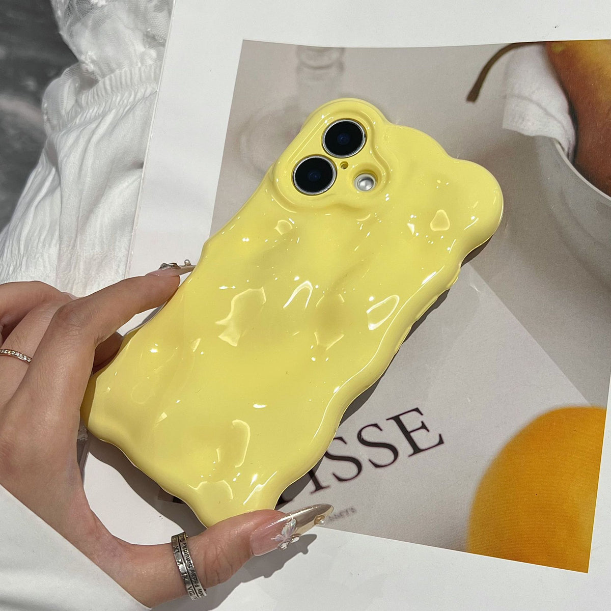 Coque de téléphone couleur solide Macaron créative et polyvalente