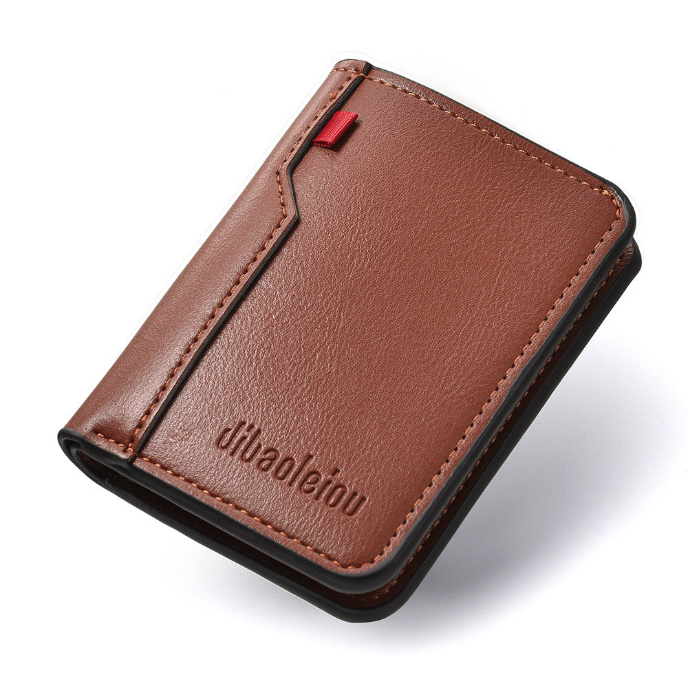 Portefeuille vertical pour hommes
