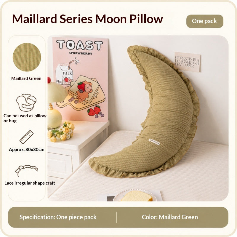 Coussin long et arrière en coton modèle Lune