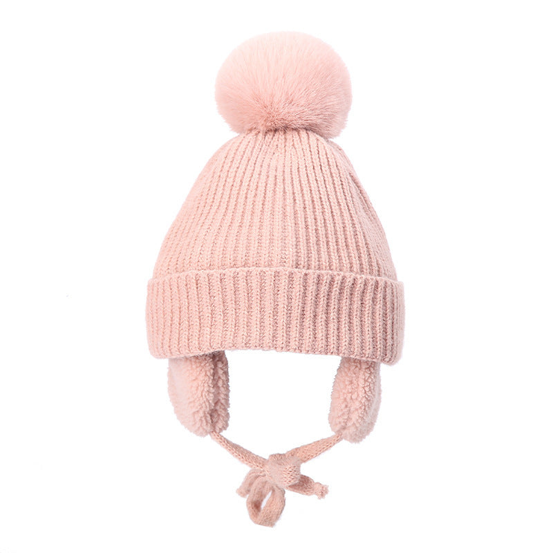 Chapeau de laine d'automne et d'hiver mignon pour enfants