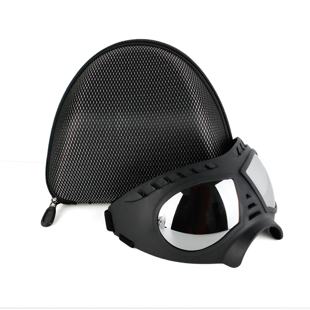 Lunettes de soleil imperméables à la neige pour animaux de compagnie Cadre souple Lunettes de soleil confortables pour allemand