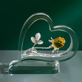 Accueil Saint Valentin Rose Ornements en forme de coeur