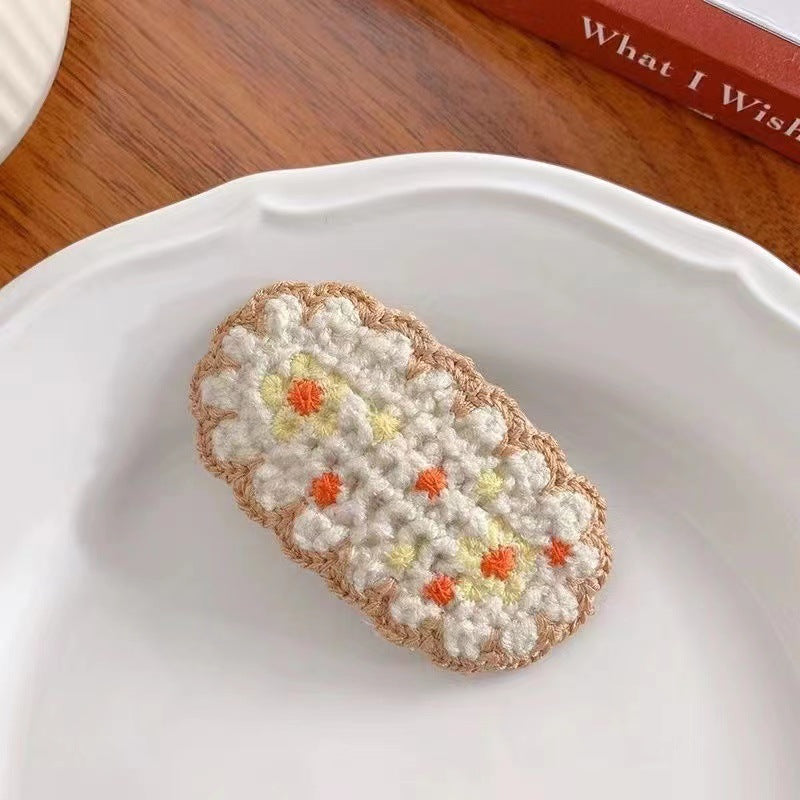 Clip de cheveux de fil tricoté polyvalent