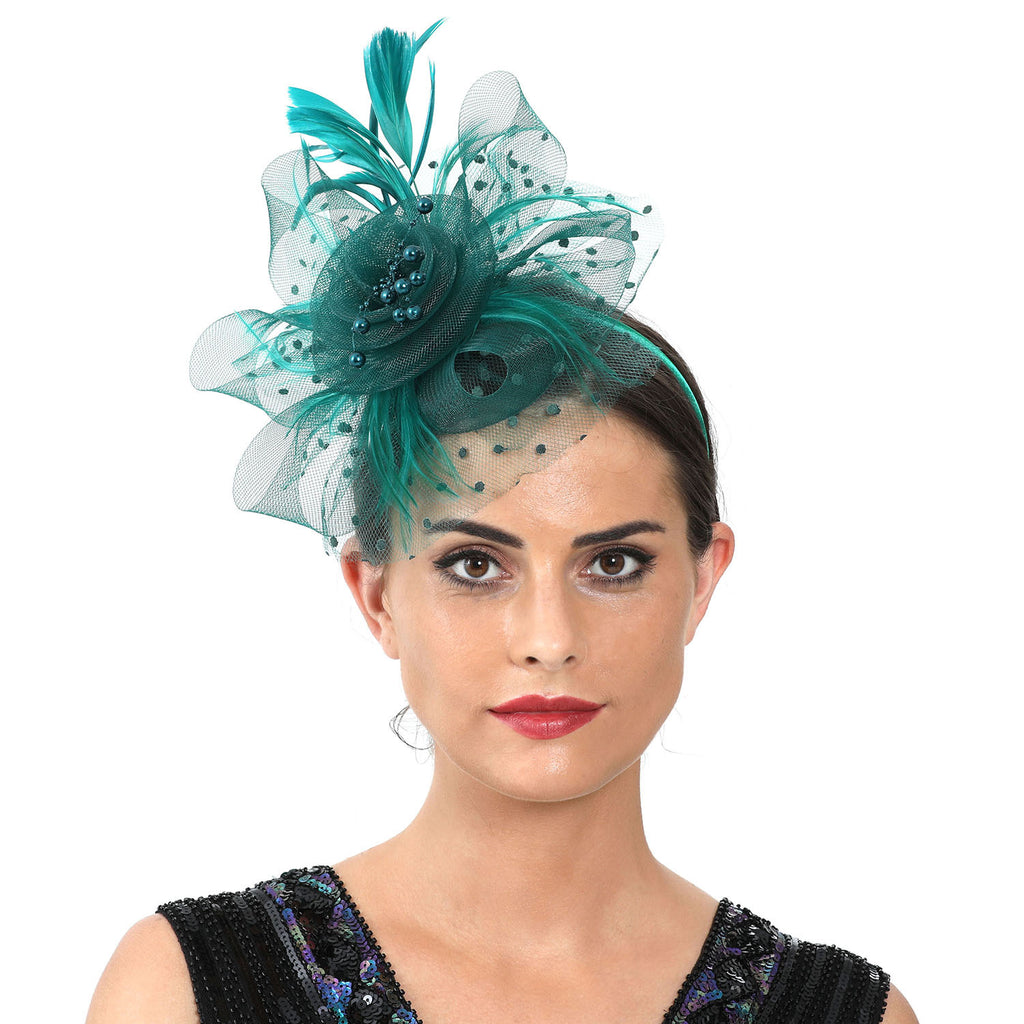 Vêtements de tête Accessoires pour cheveux de mariée Mesh Billycock Bandeau