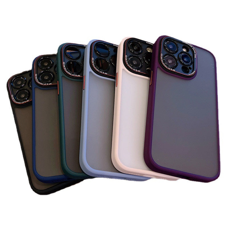 Metal Lens Circle Skin Feeling Matte Protection Cover