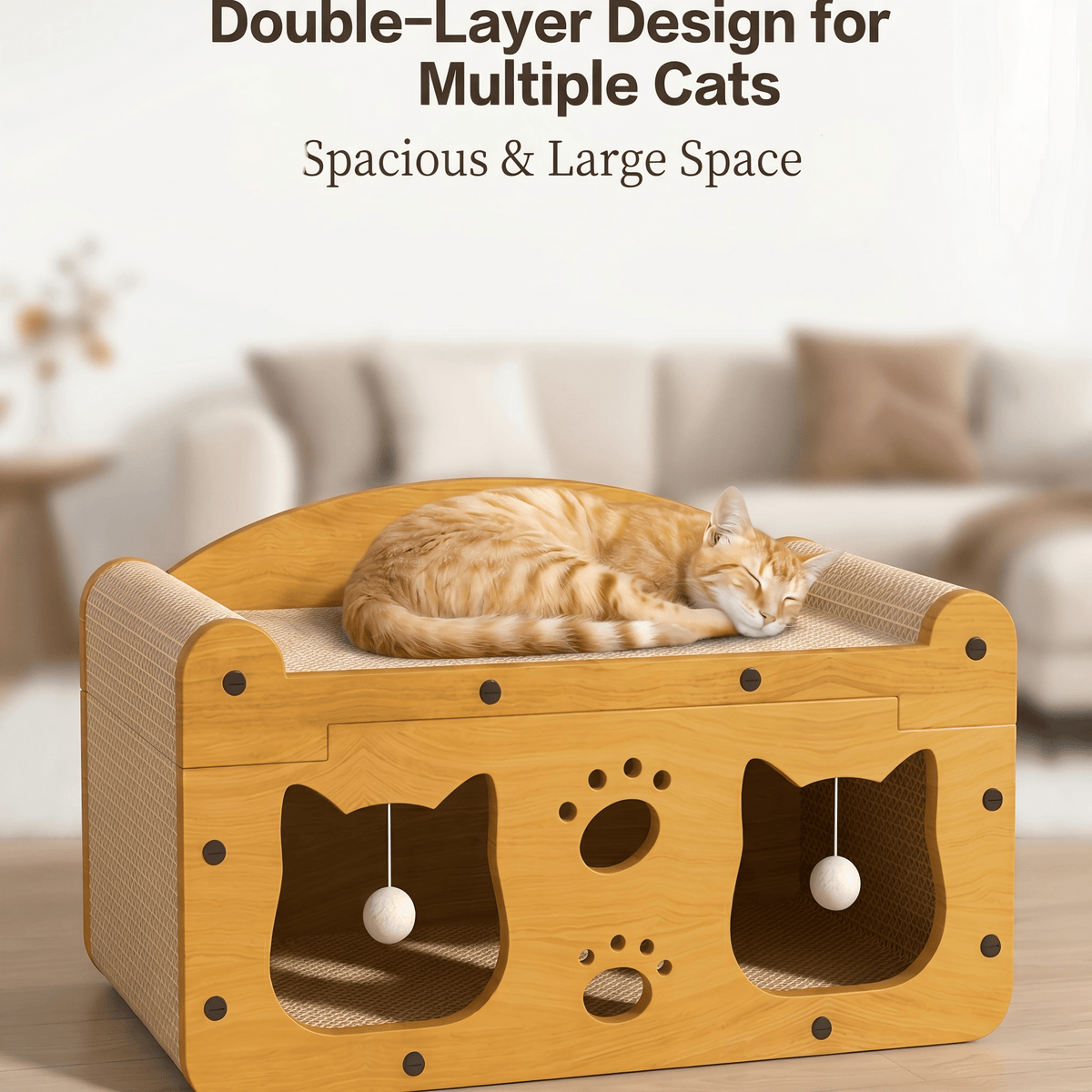 Multi-style Double Layer Cat House