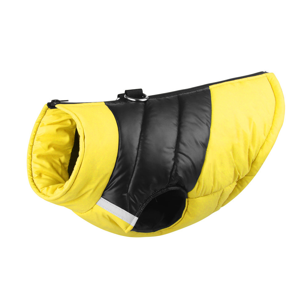 Hiver chaud vêtements pour animaux de compagnie imperméable chien rembourré Vest Zipper Veste pour petit Lar moyen