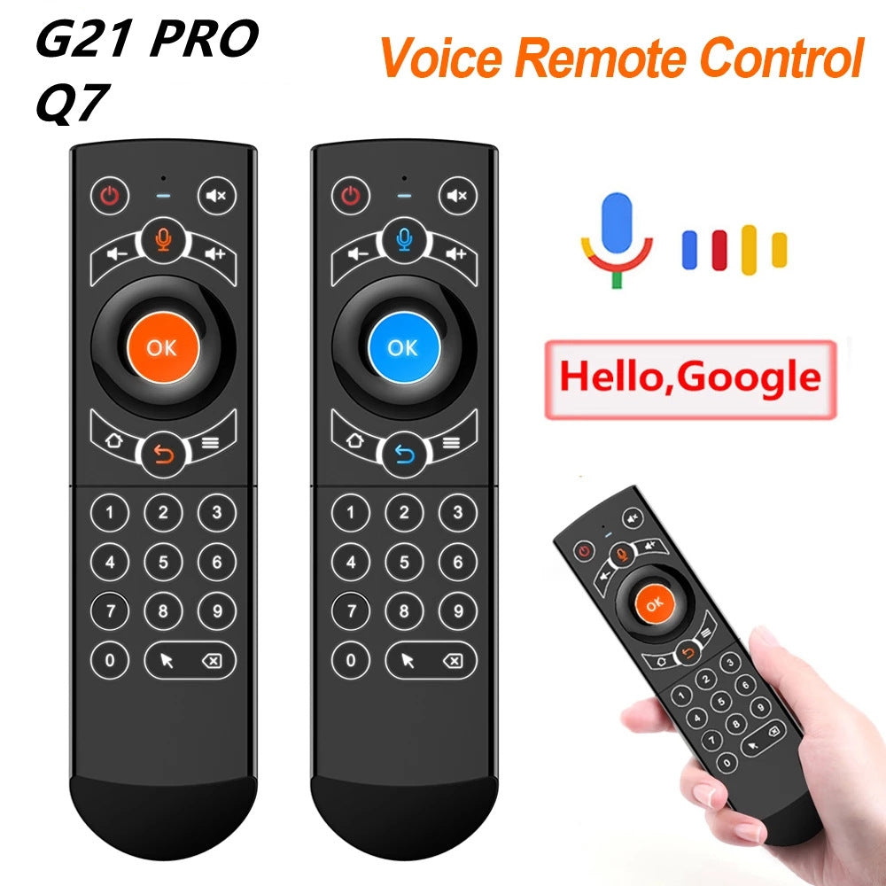 Google Intelligent Voice TV Set-top Box Universal Remote Control Wireless Mouse and Keyboa