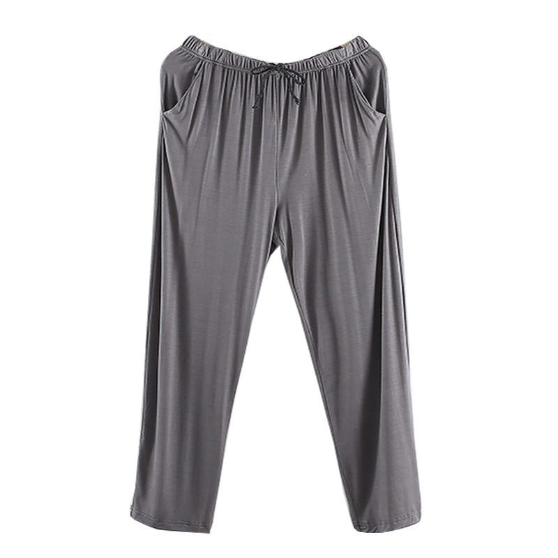 Pantalon long homme Modal Pyjama Pantoufle Pyjama Loungewear Loose Casual