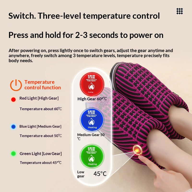 Chaussure de tricot à chaud électrique pour usage domestique