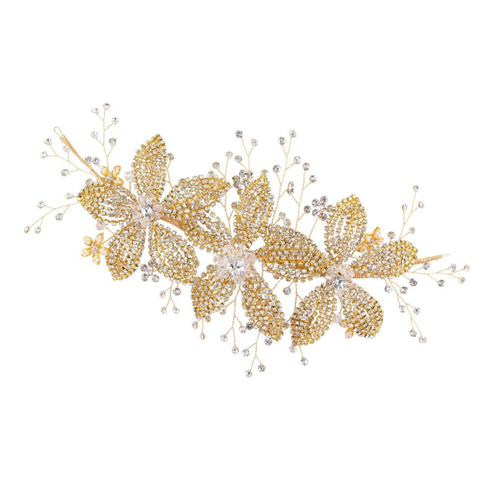 Flower Strass Hair Accessories Bande de cheveux mariage mariage