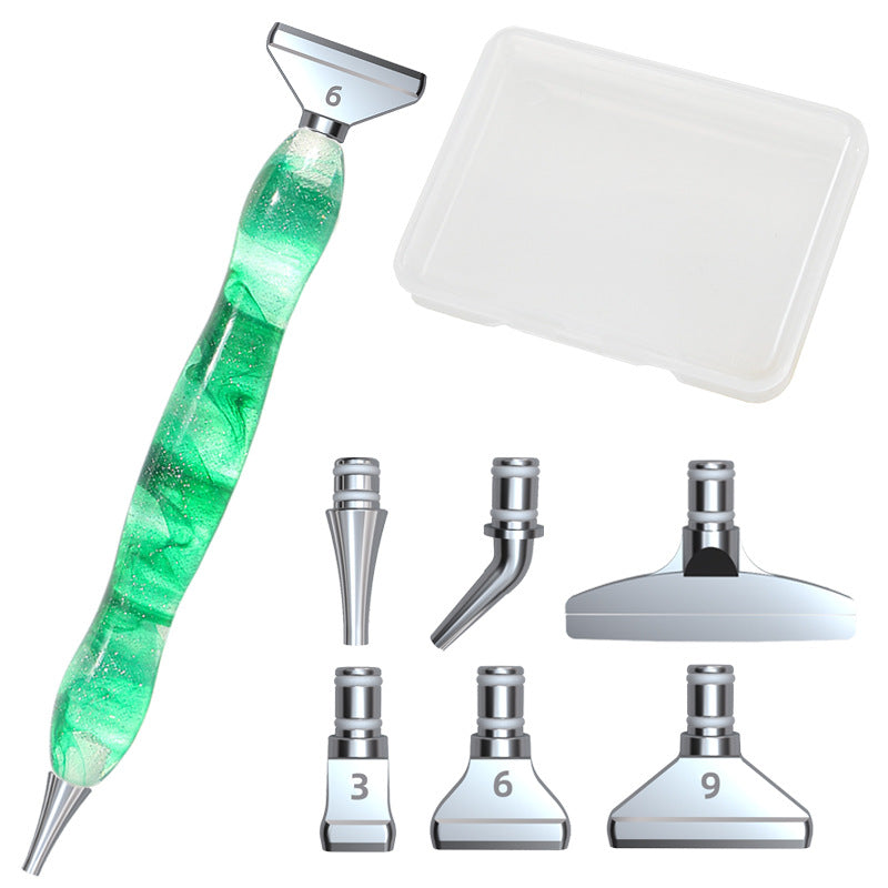 Ensemble d'outils de peinture diamant alliage tête de stylo bricolage