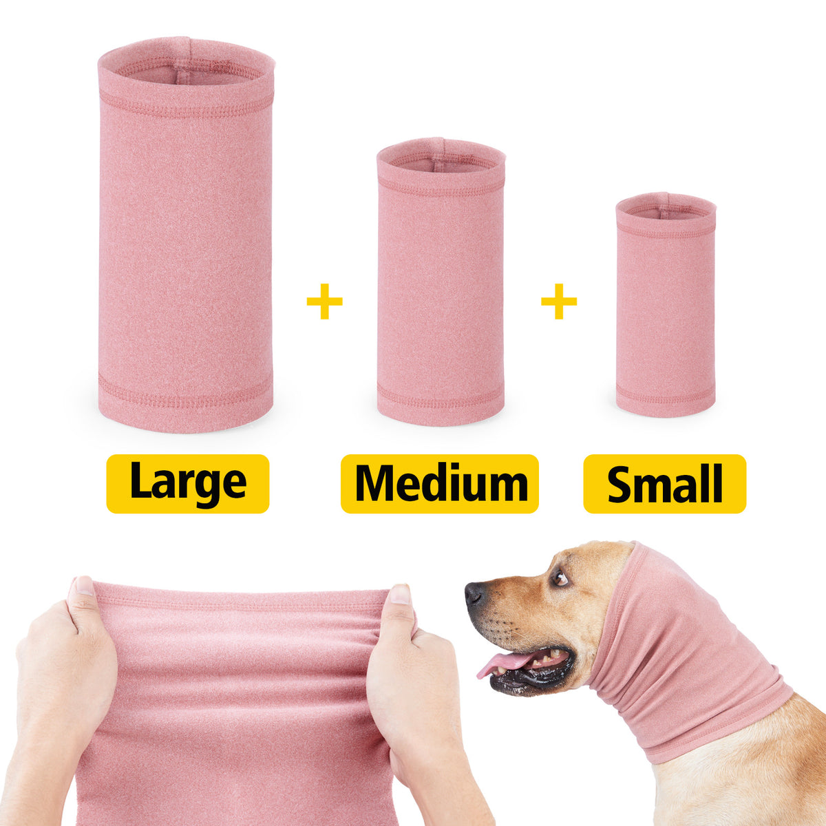 Lapin-fleece chien de chien confort et écharpe chaude