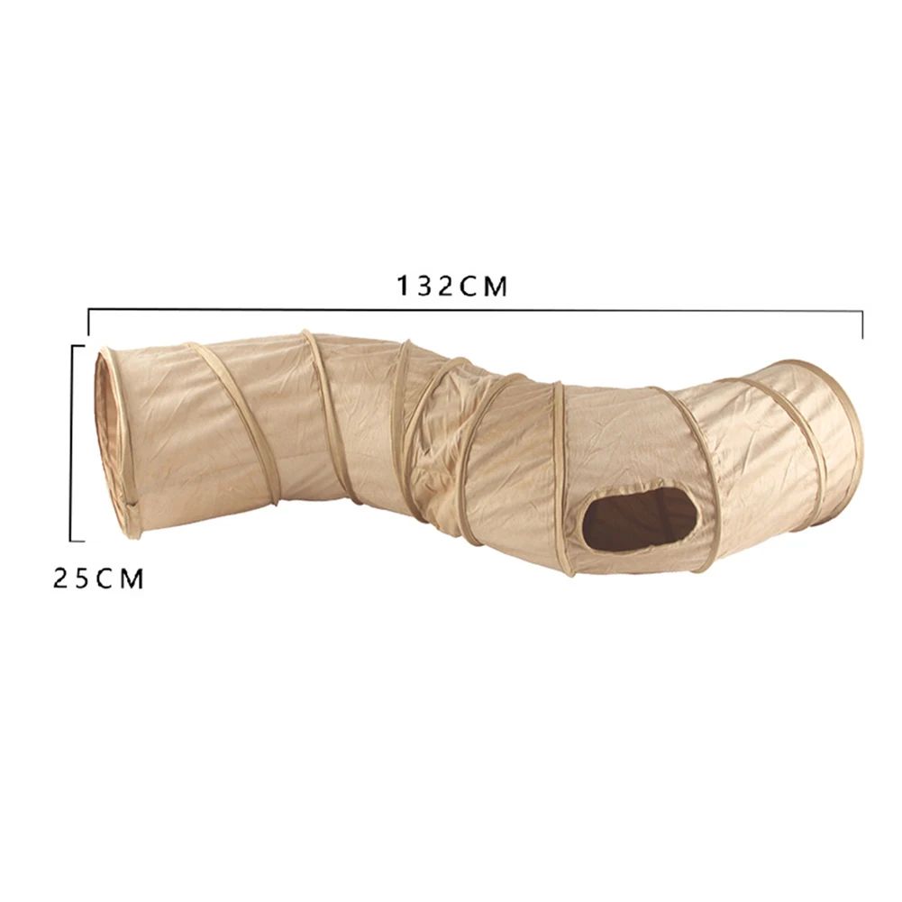 Tunnel de chat Collapsible S-Shape Peekaboo Cat Cave Play Tube Interactive Toy Pet Supplies Fo