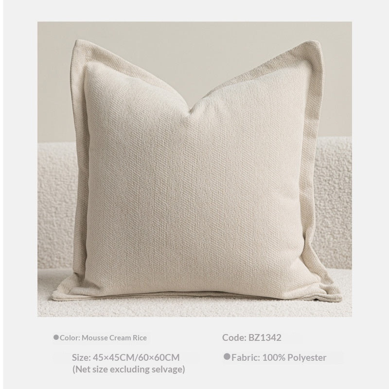 Chenille Coussin à double face Chambre à coucher Lombaire Couverture oreiller