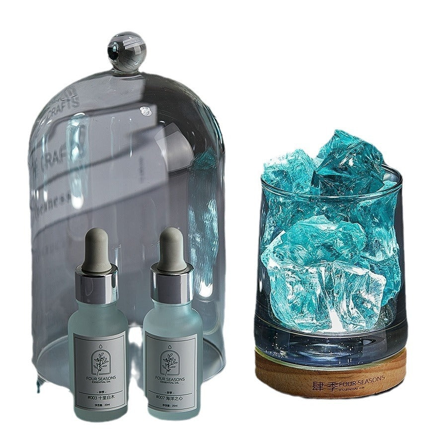 Pierre parfumée Aromatherapy huile cadeau ensemble maison intérieur parfum cristal Pas de feu