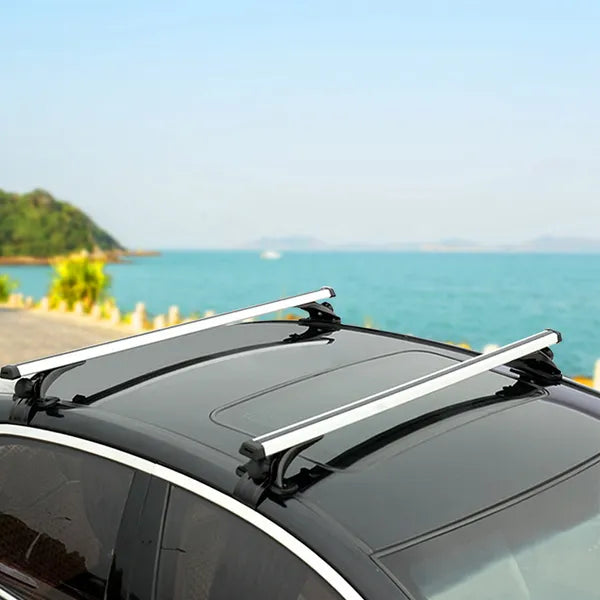 47.24dans Universal Top Roof Rack Cross Bar Cargo Cargo Aluminium Crossbar rack avec 165LBS