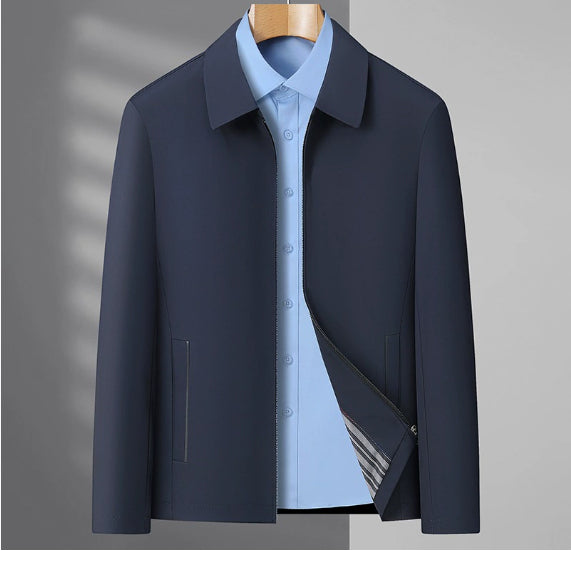 Veste Homme Business Casual Lapels Zipper Manteau