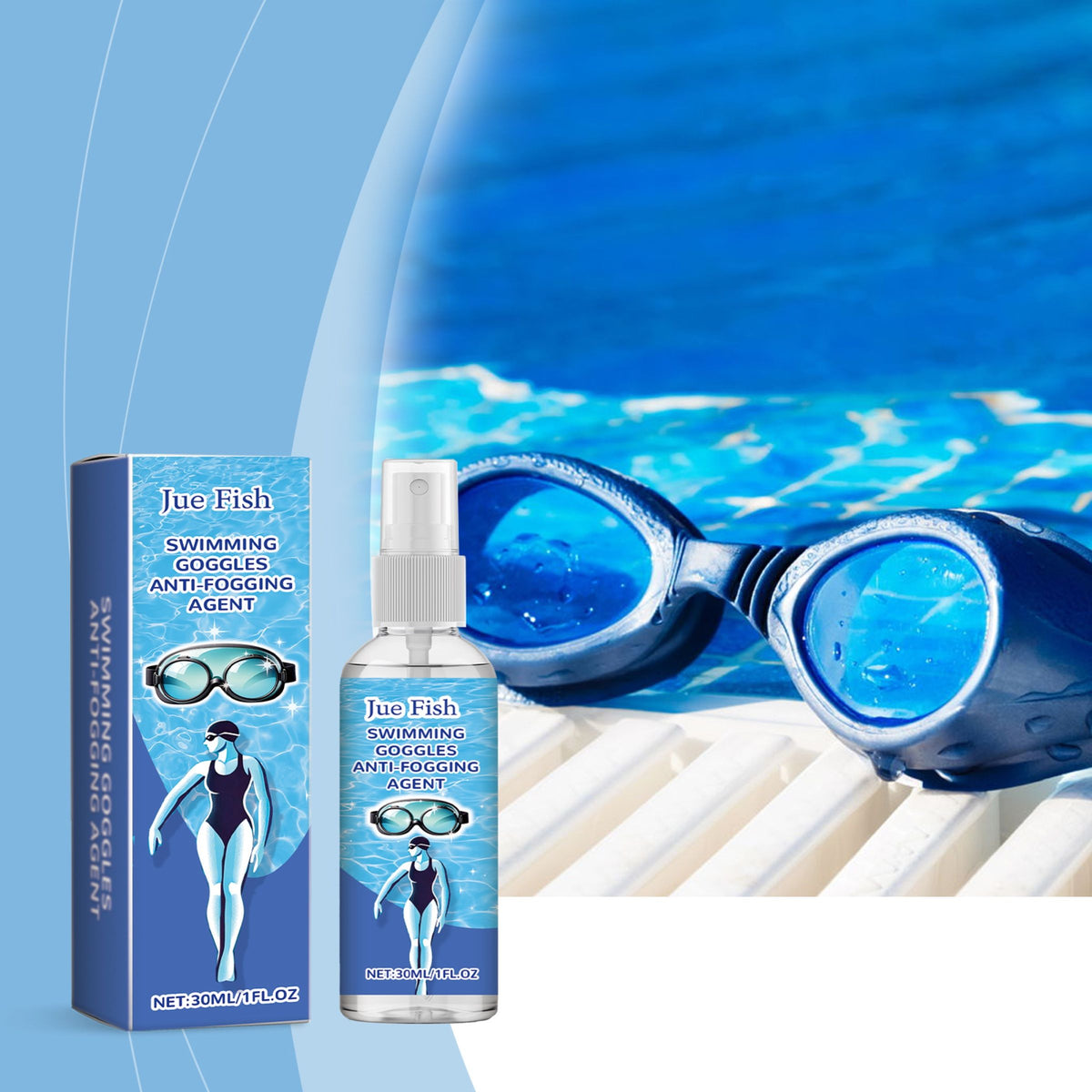 JUE FISH Baignade Spray anti-fog