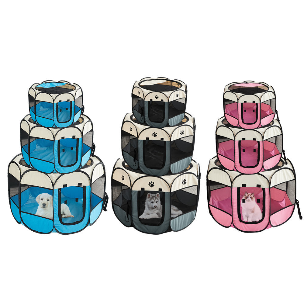 Pet Octagonal Cage Fence pliant étanche