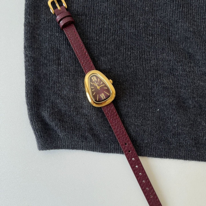 Meilleurs ventes Ankla Red Year Watch pour les femmes Vintage Style