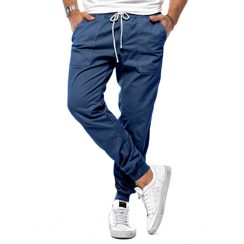 Du printemps et de l'automne Pantalons occasionnels masculins sans pantalon à la cheville Casual Slim Outdoor Overall