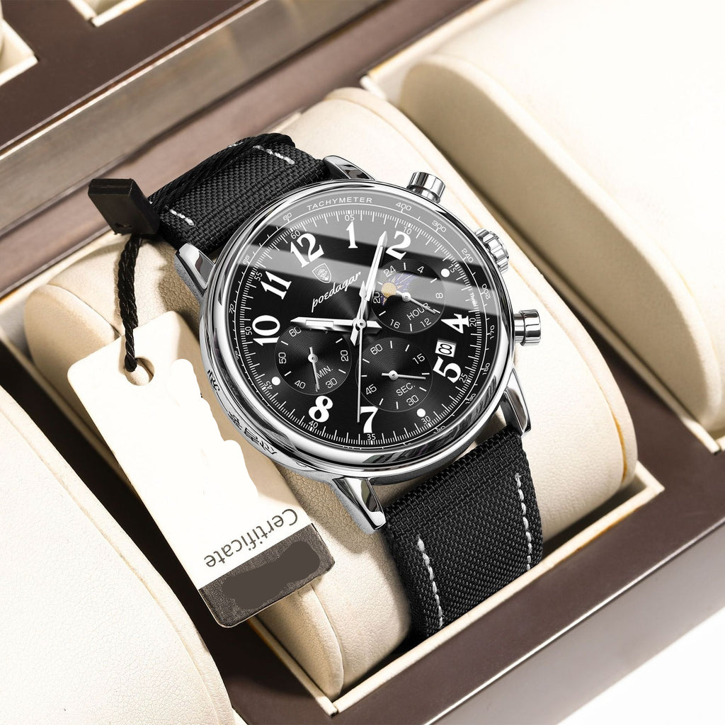 Multifonctionnelle Montre Quartz Lumineux Homme