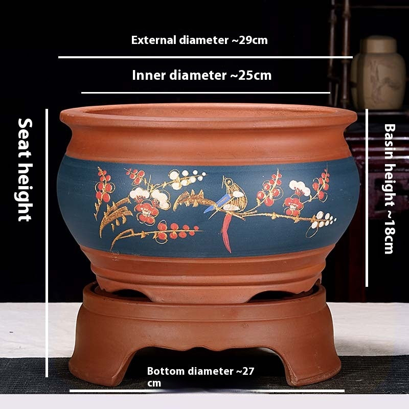 Pot de fleurs de sable violet Pot de plantes de jardin Bonsai