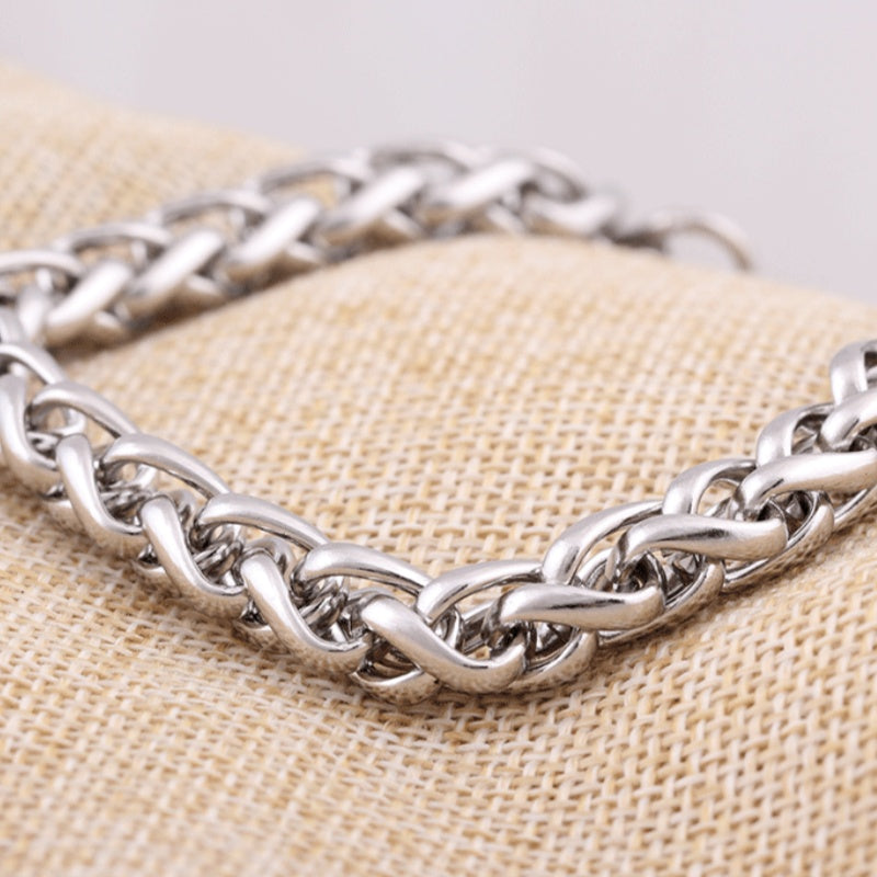 Hommes et femmes Titanium acier bracelet personnalisé