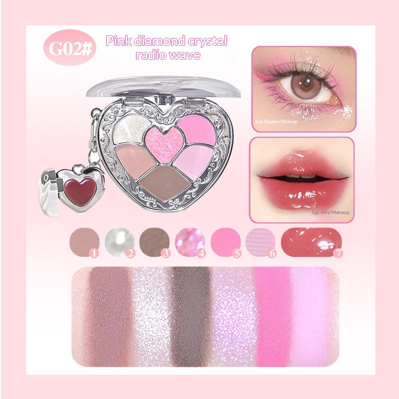 Palette à paupières et lèvres pour maquillage naturel quotidien