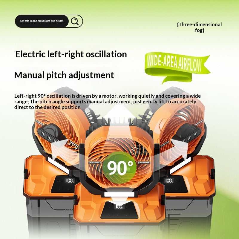 Ventilateur de refroidissement de camping extérieur portable