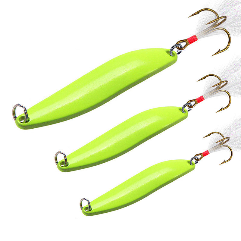 Sequin long S rotative Lech Lumineux Perche d'eau douce Fausse queue