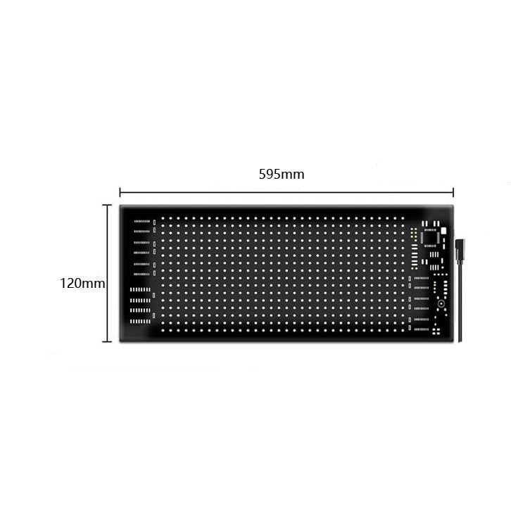 12x59CM Pour Camion-Specific Devil's Eye LED-Screen voiture lumière des yeux lampe dynamique