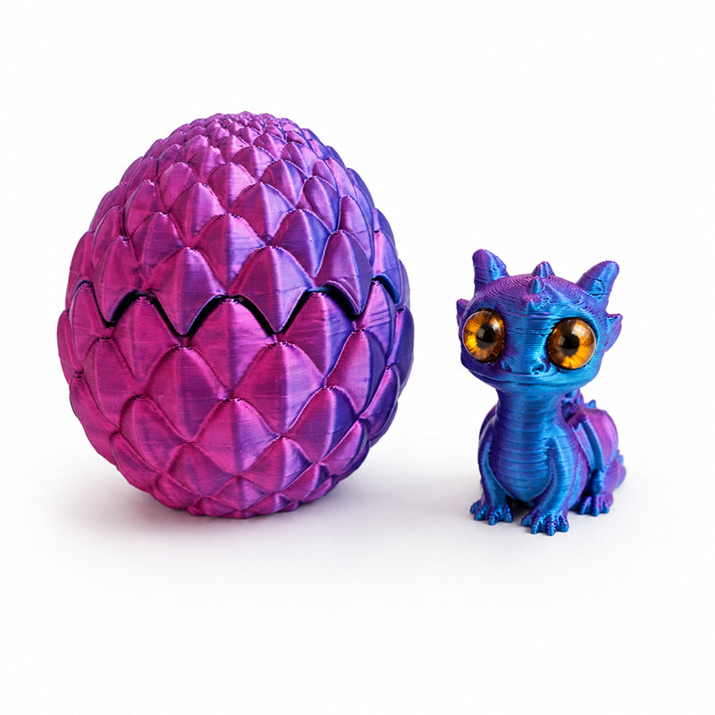 Egg de Dragon imprimé 3D avec Mini Dragon